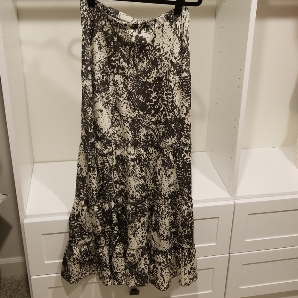 CABI Flared Ruffle Maxi Skirt